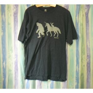 Next Level Apparel Sasquatch and Unicorn XL Black Tee Shirt
